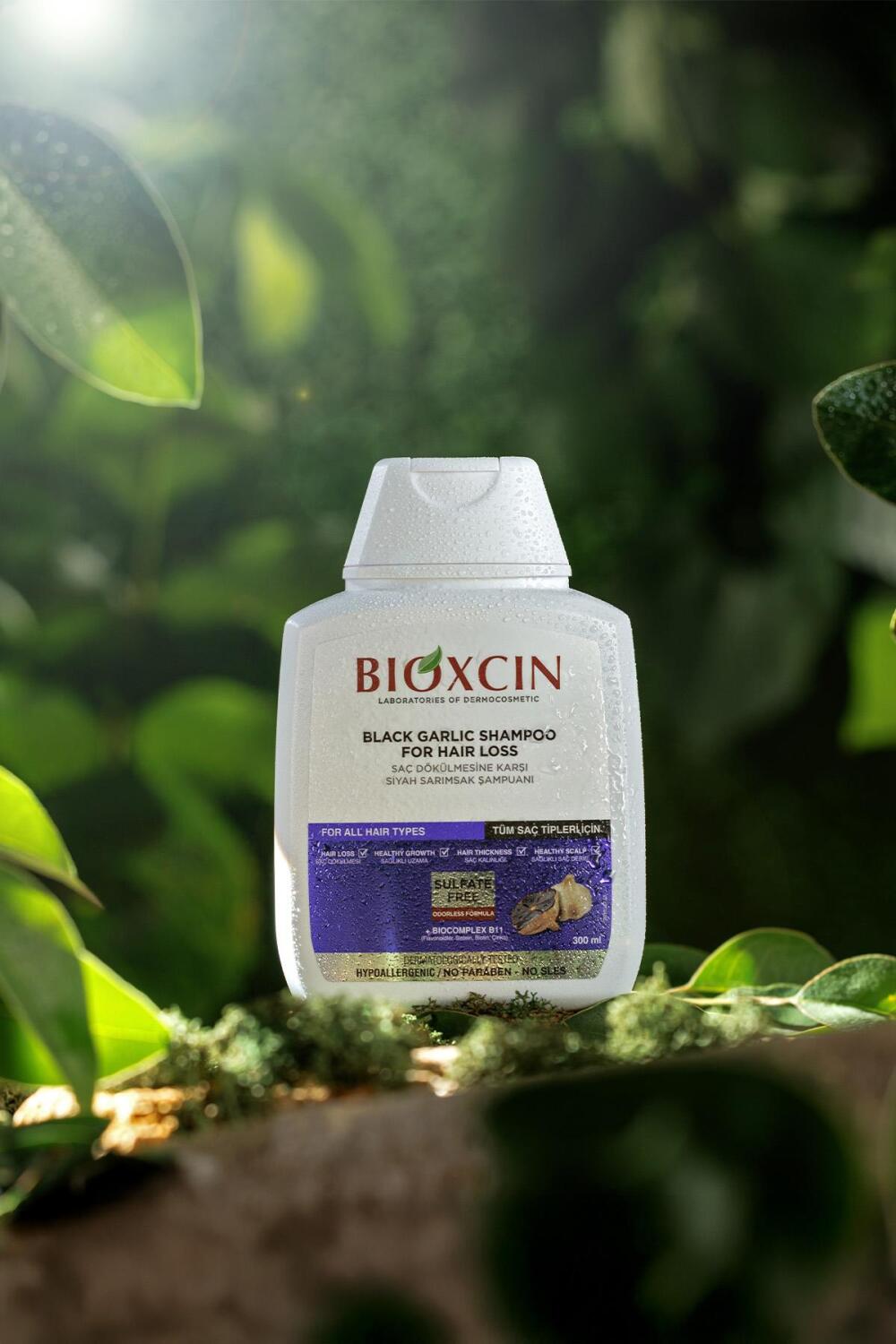 Bioxcin Siyah Sarımsaklı Saç Dökülmesine Karşı Sülfatsız Şampuan 3x300 ml - 3