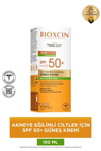 Bioxcin Sun Akneye Eğilimli Cilt Güneş Kremi SPF50 + 150 ml - BİOXCİN