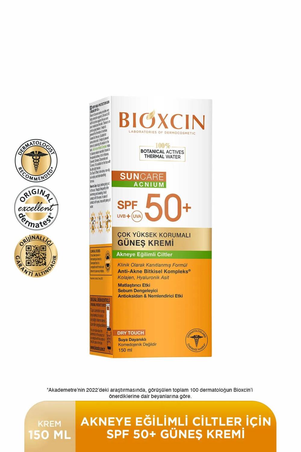 Bioxcin Sun Akneye Eğilimli Cilt Güneş Kremi SPF50 + 150 ml - 3