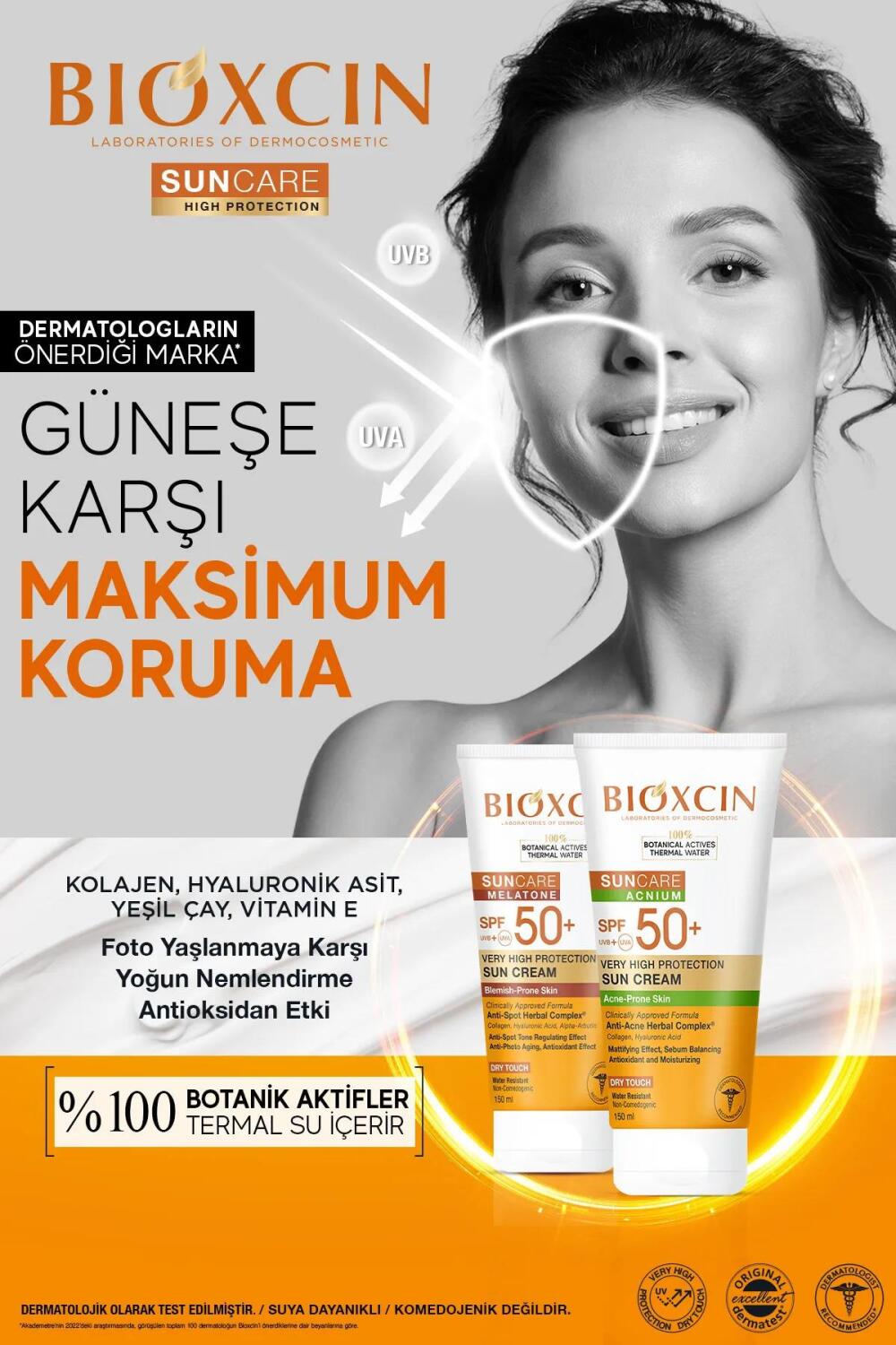 Bioxcin Sun Akneye Eğilimli Cilt Güneş Kremi SPF50 + 150 ml - 4