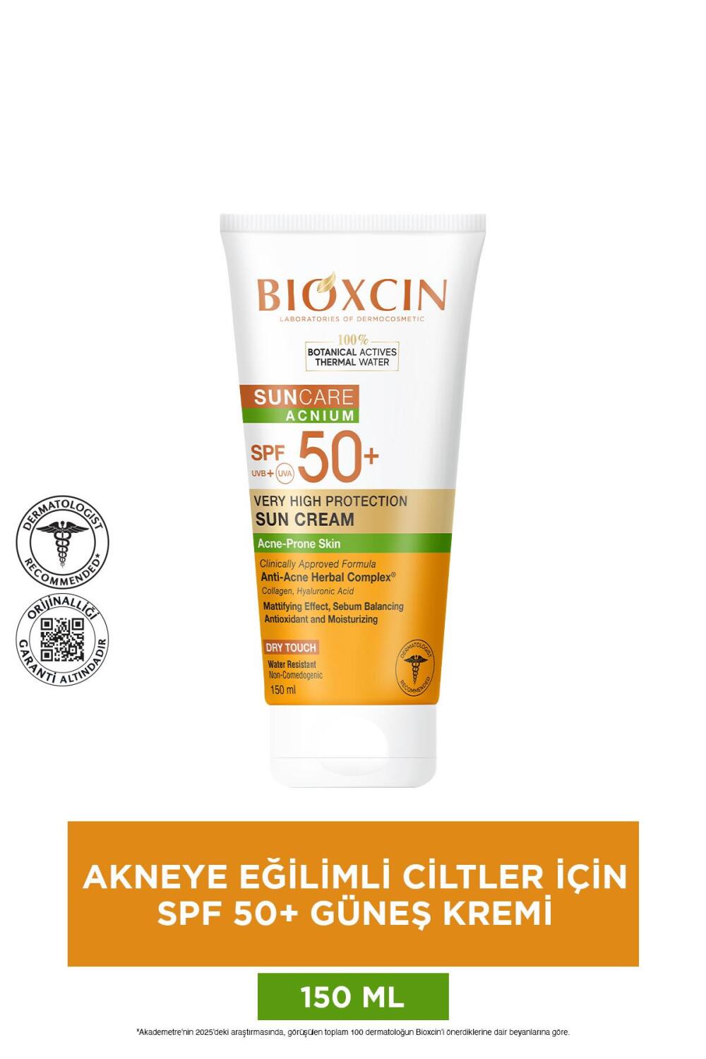Bioxcin Sun Akneye Eğilimli Cilt Güneş Kremi SPF50 + 150 ml - 6