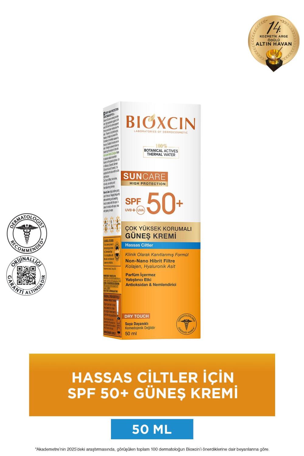Bioxcin Sun Care Hassas Ciltler Icin Cok Yuksek Korumali Gunes Kremi Spf50+ 50 Ml - 3