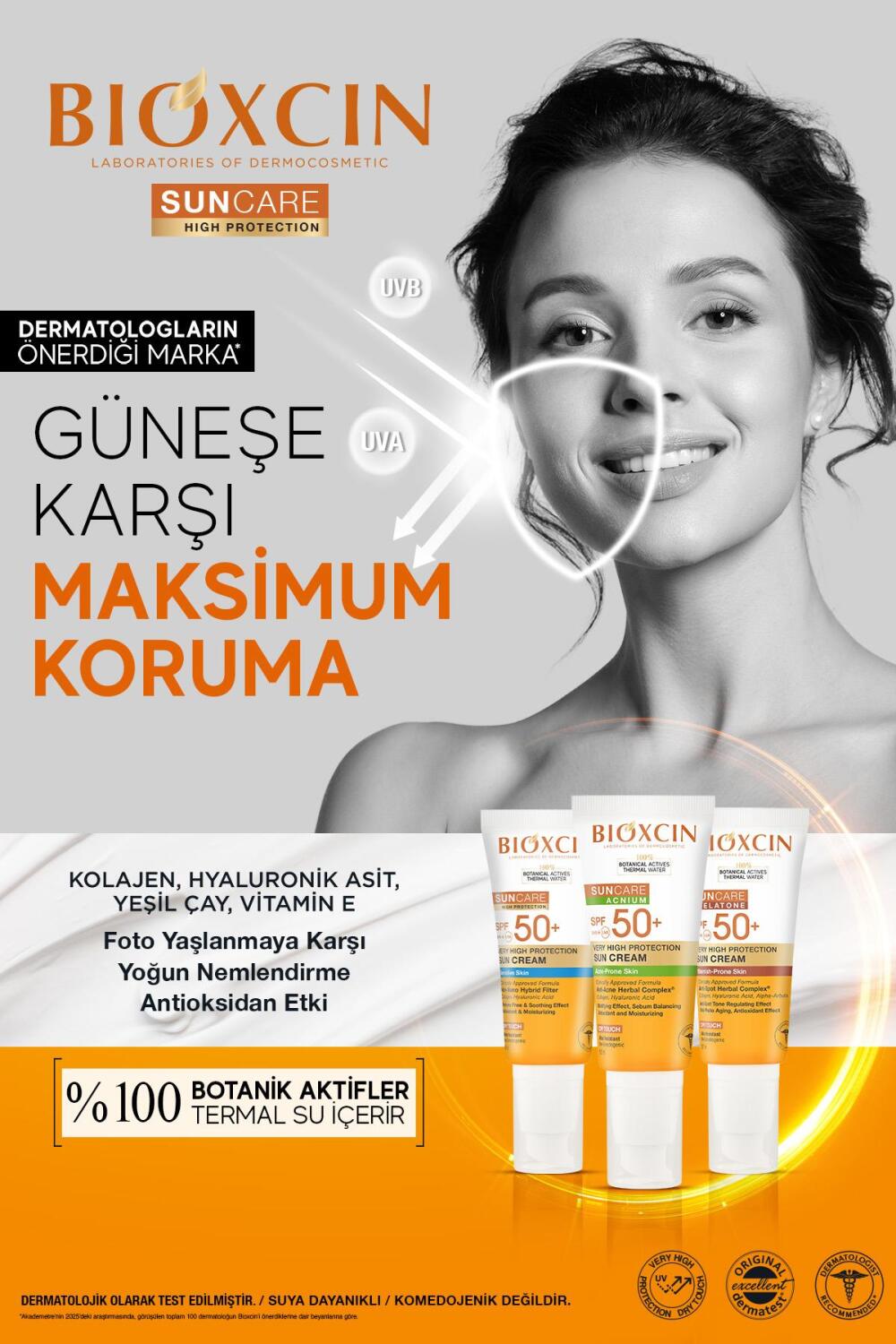 Bioxcin Sun Care Hassas Ciltler Icin Cok Yuksek Korumali Gunes Kremi Spf50+ 50 Ml - 10