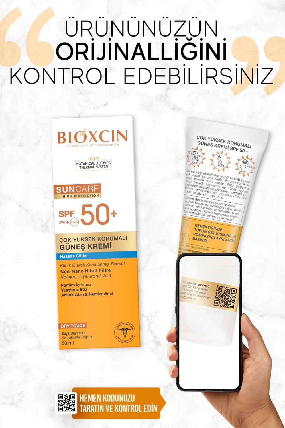 Bioxcin Sun Care Hassas Ciltler Icin Cok Yuksek Korumali Gunes Kremi Spf50+ 50 Ml - 13
