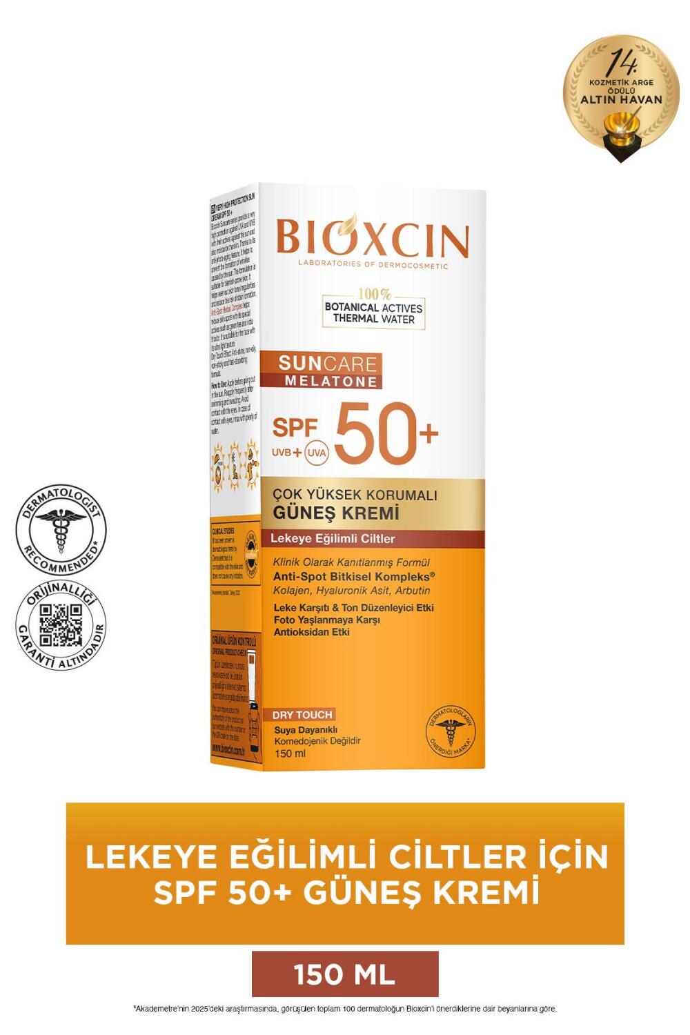 Bioxcin Sun Care Lekeye Eğilimli Ciltler İçin Güneş Kremi SPF50+ 150ml - 1