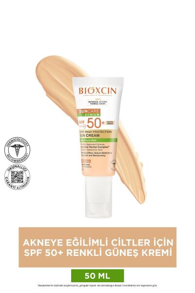 Bioxcin Suncare Acnium Tinted SPF50 Güneş Kremi 50 Ml - 6