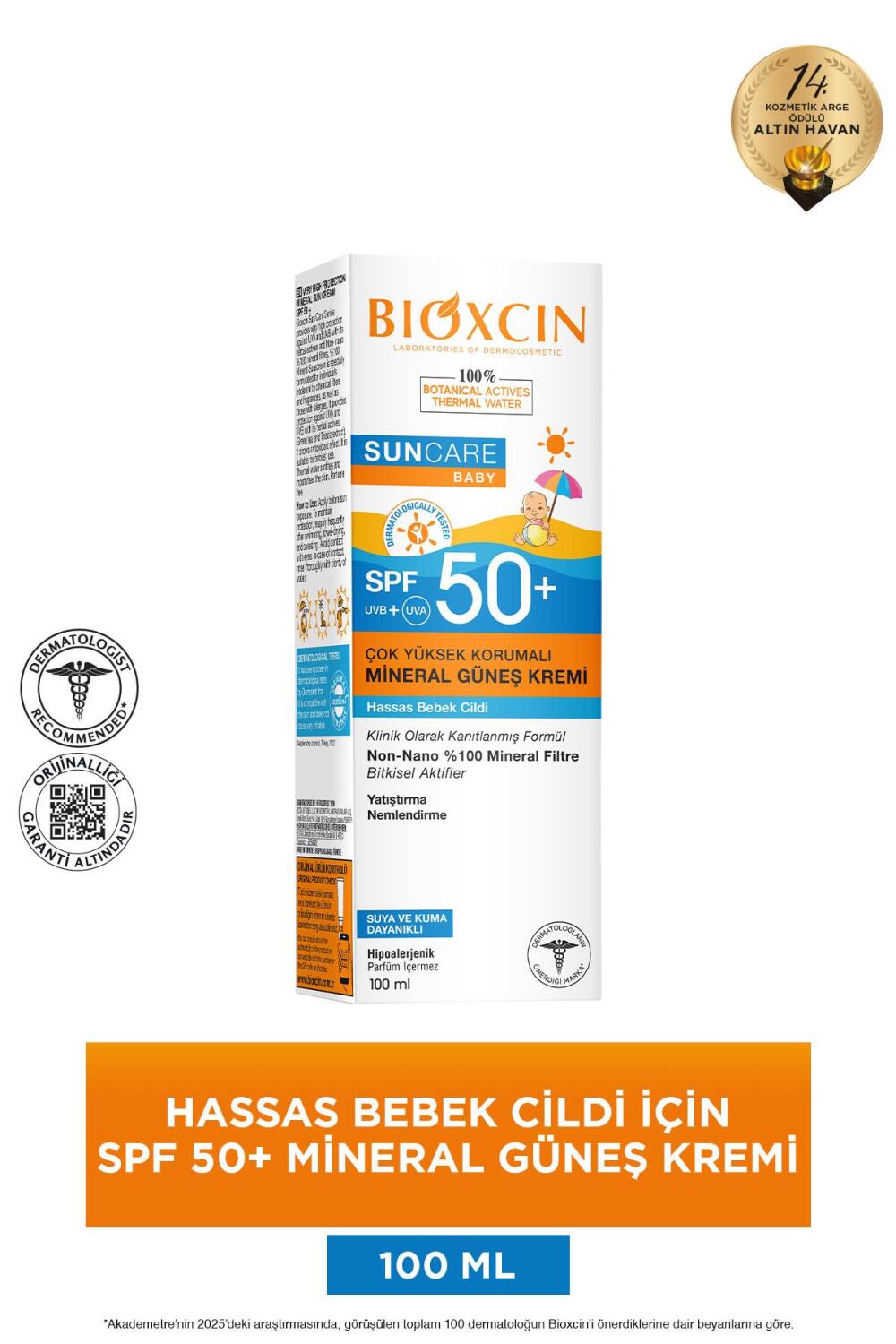 Bioxcin Suncare Baby SPF50 Mineral Güneş Kremi 100ml - 2
