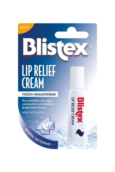Blistex Lip Relief Cream SPF 15- Çatlamış Dudaklar İçin Bakım Kremi 6 ml - BLİSTEX