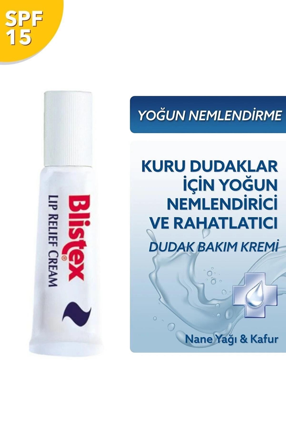 Blistex Lip Relief Cream SPF 15- Çatlamış Dudaklar İçin Bakım Kremi 6 ml - 2