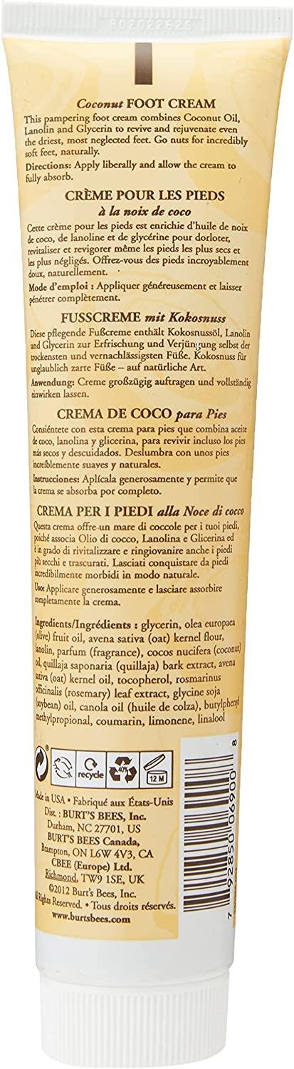 Burts Bees Coconut Foot Cream 120 gr Hindistan ve E vitamini içeren - 2