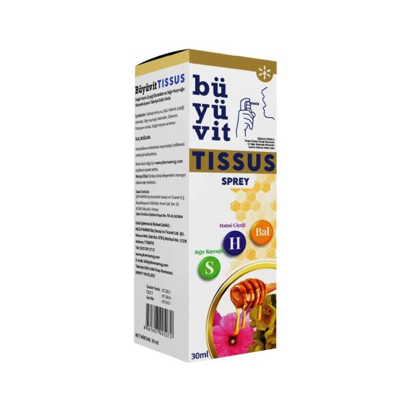 Büyüvit Tissus Sprey 30 ml - MCG PHARMA