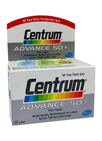 Centrum Advance 50+ Multivitamin 30 Tablet - CENTRUM