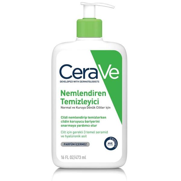 Cerave Hydrating Cleanser Normal ve Kuruya Dönük Ciltler İçin Nemlendiren Temizleyici 473 ml - CERAVE