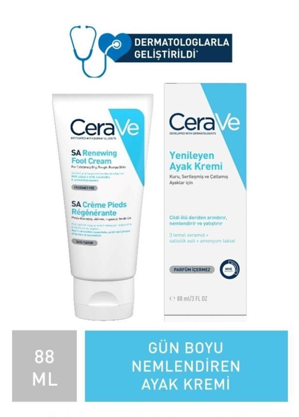 Cerave SA Renewing Foot Cream Yenileyici 88 ml Ayak Kremi - 1