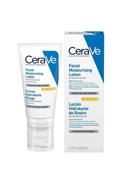 Cerave SPF 30 Normal ve Kuruya Dönük Ciltler İçin Yüz Kremi 52 ml - CERAVE