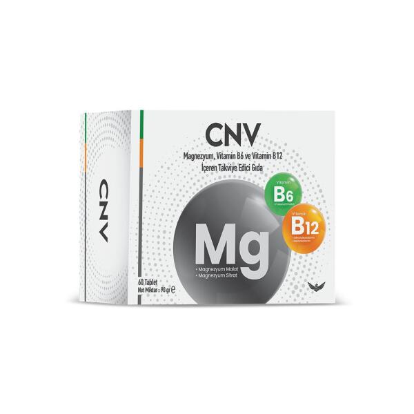 CNV Magnezyum Vitamin B6 Ve Vitamin B12 60 Tablet - CONVİTA