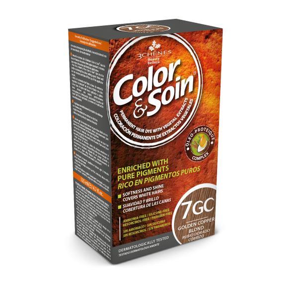 Color Soin Bitkisel 7GC Golden Copper Blond Saç Boyası - COLOR SOIN