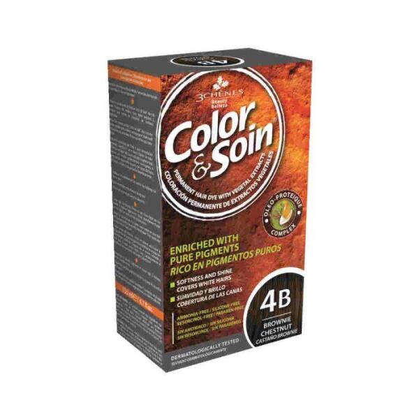 Color Soin Organik 4B Chatain Brownie Saç Boyası - COLOR SOIN