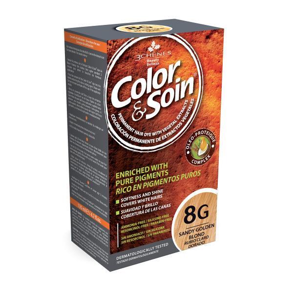 Color Soin Organik 8G Light Golden Blond Saç Boyası - COLOR SOIN