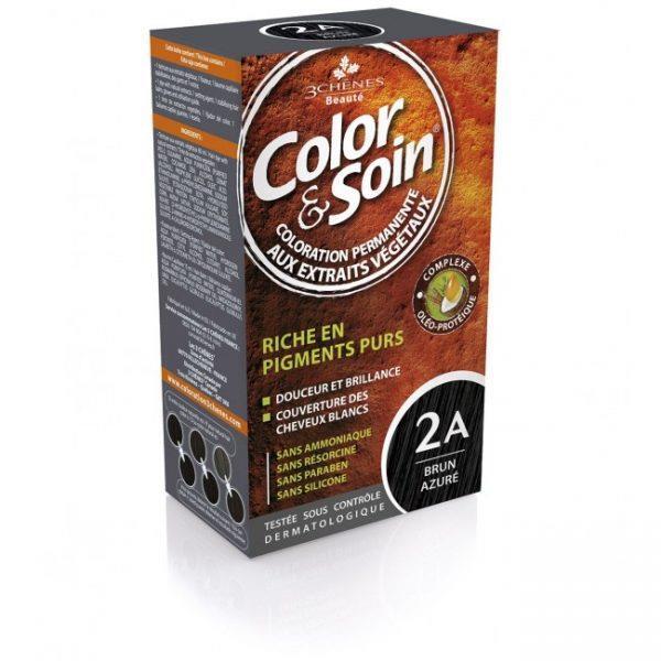 Color Soin Organik 2A Brun Azure Saç Boyası - COLOR SOIN