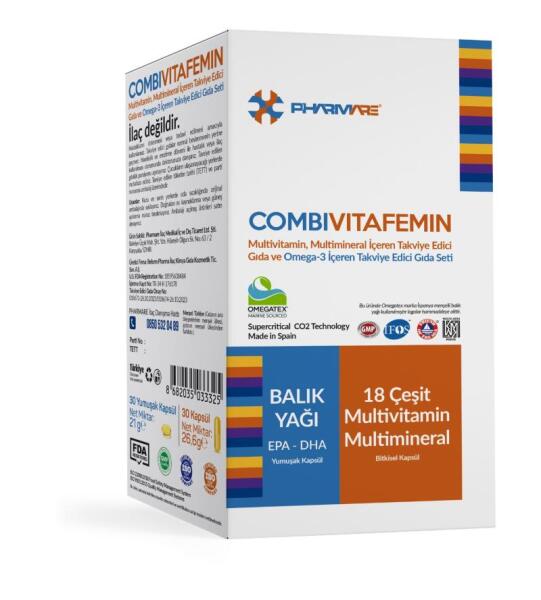 CombiVitafemin 30 Kapsül - PHARMARE