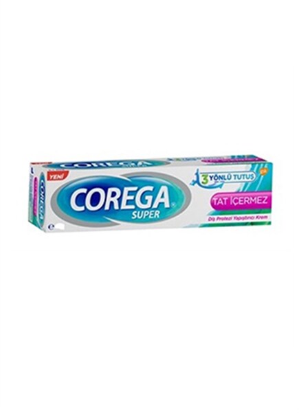 Corega Super Tat İçermez Diş Protezi Yapıştırıcı Krem 40 g - COREGA