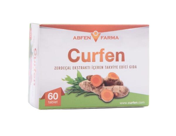 Abfen Curfen Zerdeçal Ekstratı İçeren 60 Tablet - ABFEN FARMA