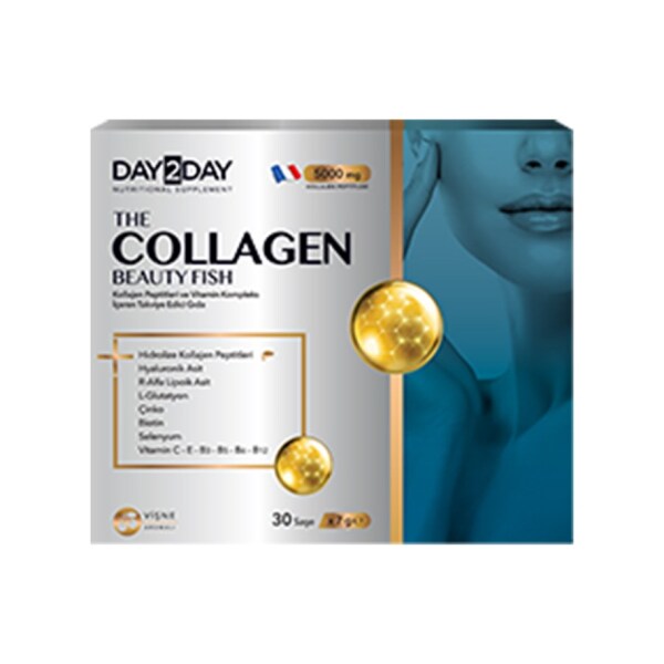 Day2Day The Collagen Beauty Fish 7 g 30 Saşe Vişne Aromalı - DAY2DAY