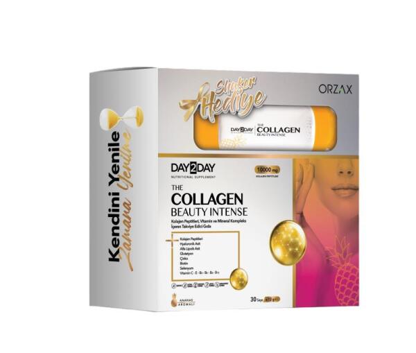 Day2Day The Collagen Beauty İntense 30 Saşe 12 gr (Ananas) Shaker Hediyeli - ORZAX