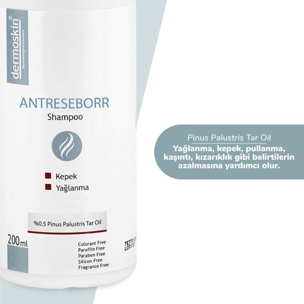 Dermoskin Antreseborr Yağlı Saç Derisi İçin Kepek Şampuanı 200 ml - DERMOSKİN