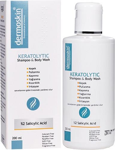 Dermoskin Keratolytıc Shampoo Body Wash 200 ml Şampuan - DERMOSKİN