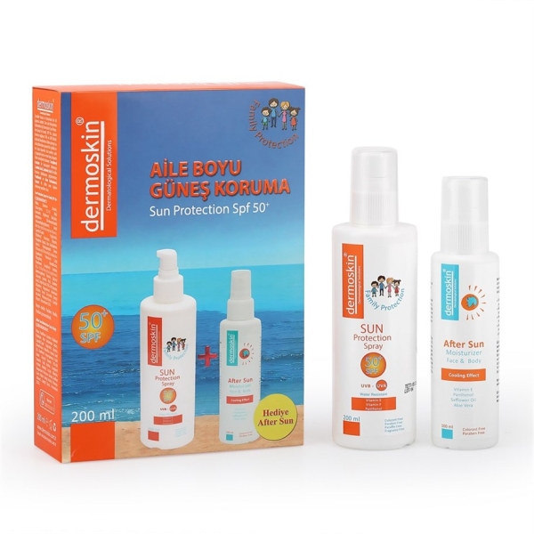 Dermoskin Sun Protection Kids SPF50+ Aile Boyu After Sun Hediyeli - DERMOSKİN
