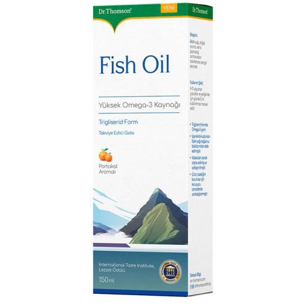 Dr. Thomson Fish Oil Portakal Aromalı 150 ml - DR. THOMSON