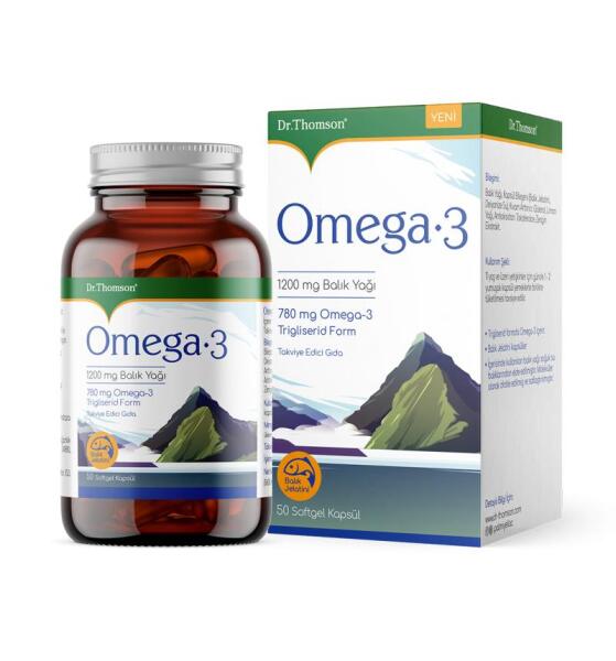 Dr. Thomson Omega-3 1200 mg Balık Yağı 50 Kapsül - DR. THOMSON