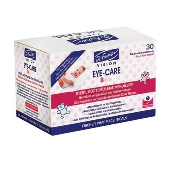 Dr.Fischer Eye-Care 30 Yaprak Bebek Göz Temizleme Mendili - DR. FISCHER