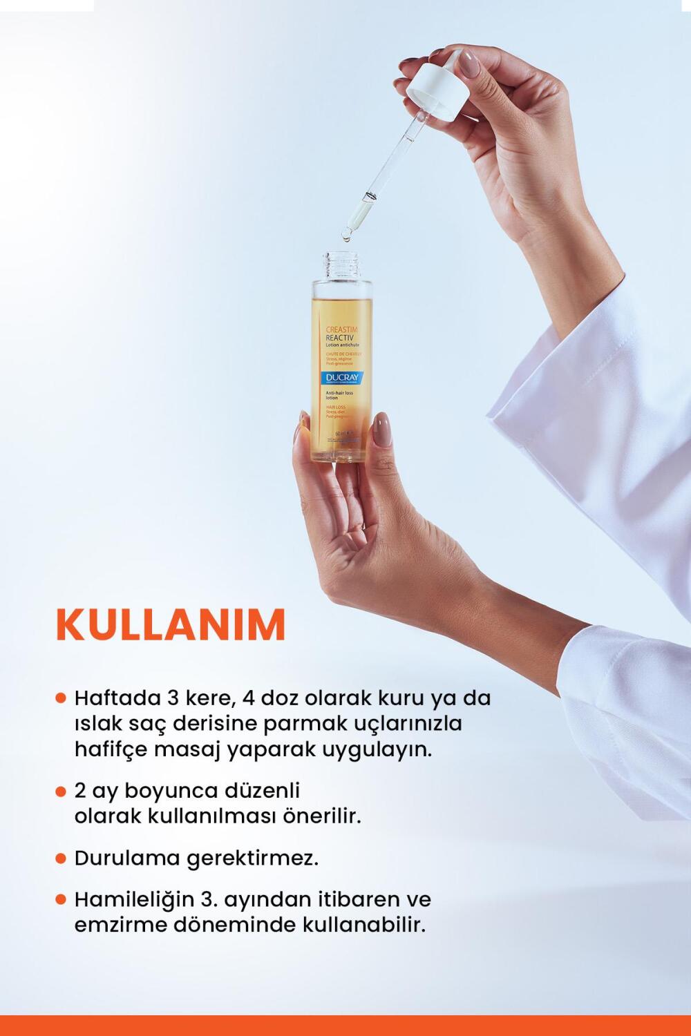 Ducray Creastim Reactiv Saç Dökülmesi Karşıtı Losyon 60ml - 6