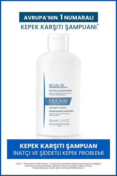 Ducray Kelual DS Şampuan İnatçı ve Şiddetli Kepek Karşıtı Şampuan 100ml - DUCRAY