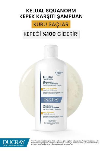 Ducray Kelual Squanorm Kuru Saçlar İçin Kepek Karşıtı Şampuan 400 ml - 2
