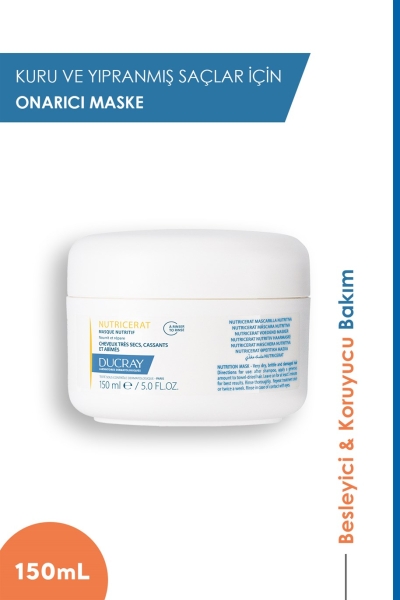Ducray Nutricerat 150 ml Kuru ve Yıpranmış Saçlar İçin Bakım Maskesi - DUCRAY