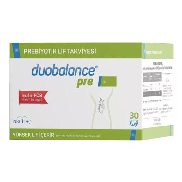 Duobalance Pre Prebiyotik Lif içeren 30 Saşe - NBT LIFE