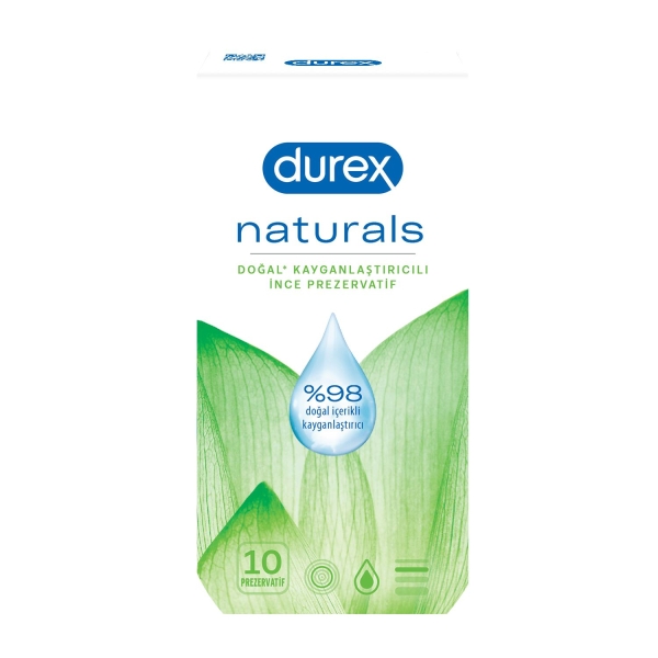 Durex Naturals 10lu Prezervatif - DUREX