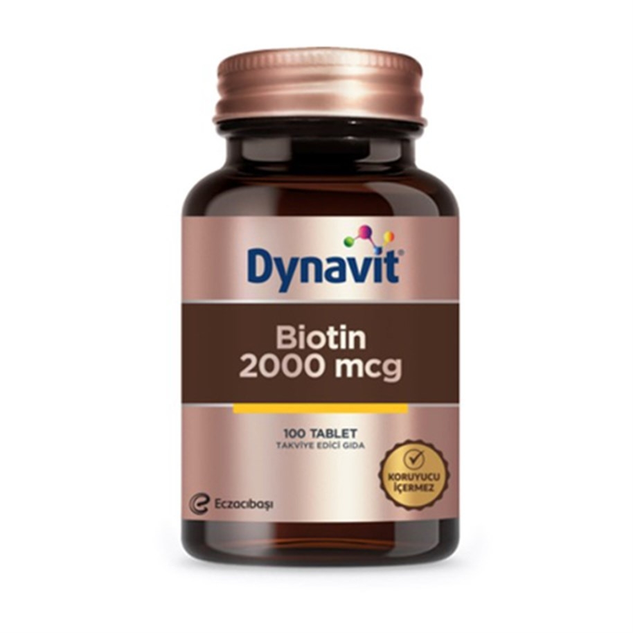 Dynavit Biotin 2000 Mcg 100 Tablet - 1
