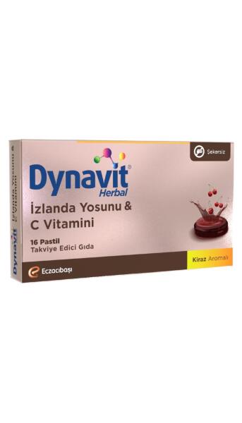 Dynavit Herbal İzlanda Yosunu C Vitamini Pastil 16 lı - DYNAVIT
