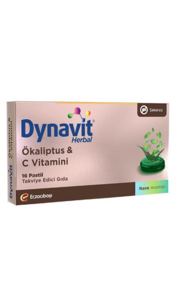 Dynavit Herbal Pastil Mentol & Okaliptus Pastil 16 lı - DYNAVIT