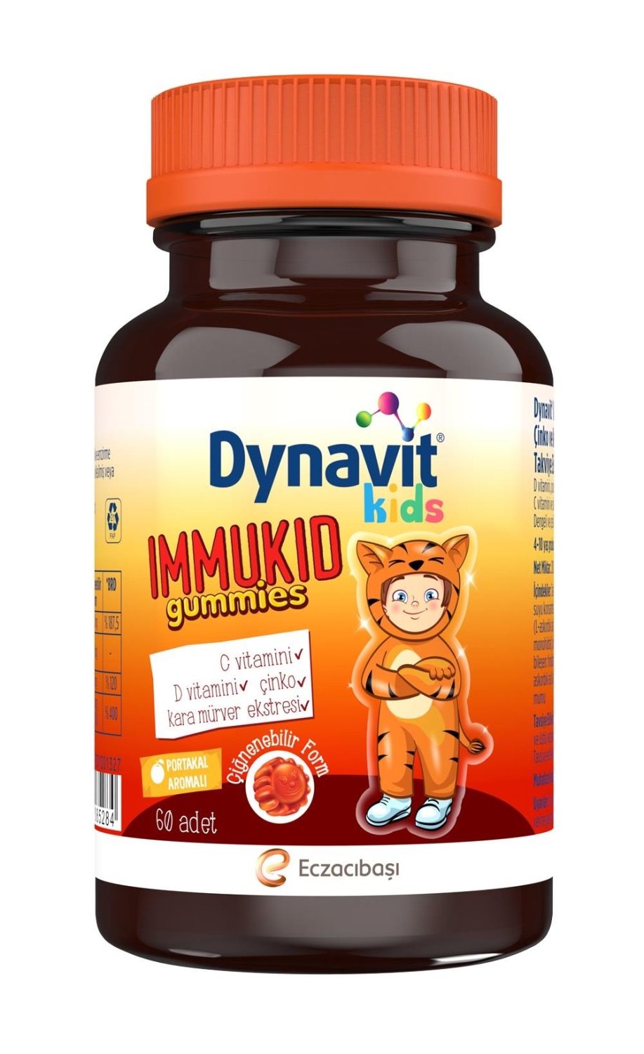 Dynavit Kids Immukid Gummies Portakal Aromalı 60 Adet - 1