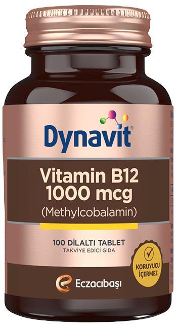 Dynavit Vitamin B12 1000 Mcg 100 Tablet - 1