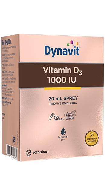 Dynavit Vitamin D3 1000 IU Sprey 20 Ml - 1