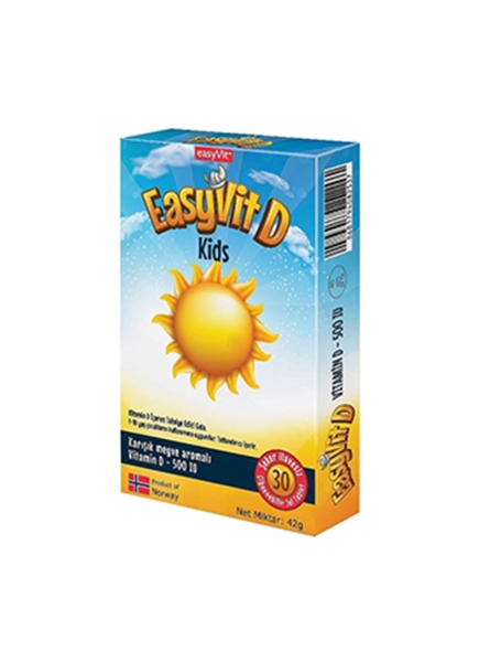 EasyVit D Kids 30 Çiğnenebilir Jel Tablet - EASYVİT