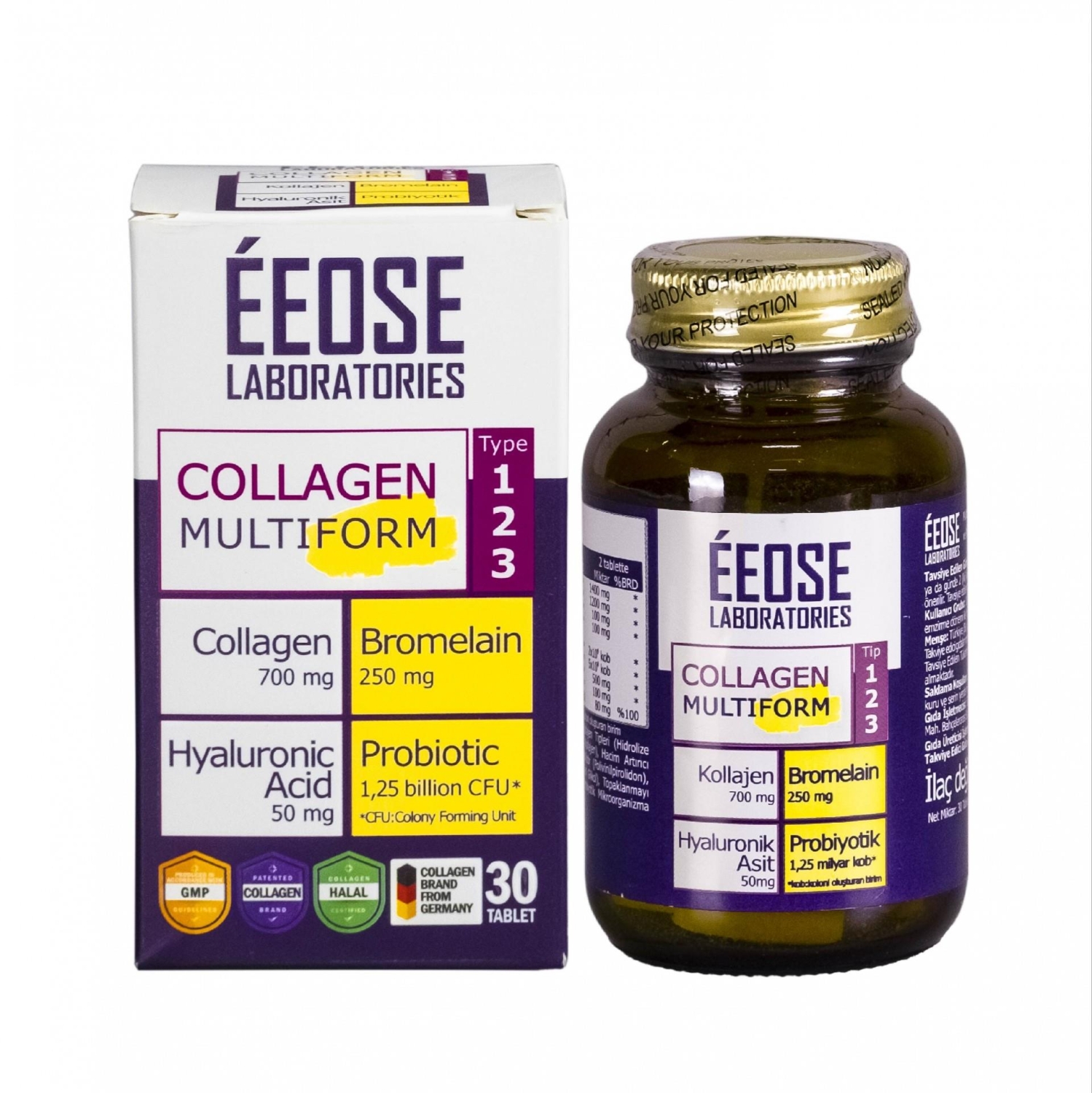 Eeose Collagen Multiform Takviye Edici 30 Tablet - 1