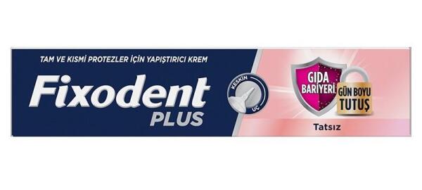 Fixodent Plus Diş Protez Yapıştırıcı Gıda Bariyeri Tatsız 40 gr - FIXODENT